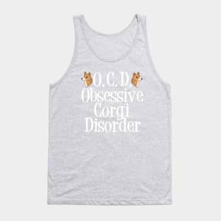 Cute Obsessive Corgi Disorder Tank Top